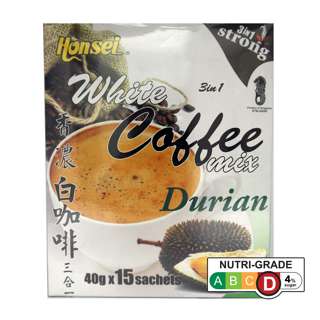 Honsei Durian White Coffee Strong (15 Sachets)