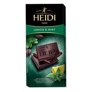 Heidi Dark Chocolate Bar with Mint & Lemon