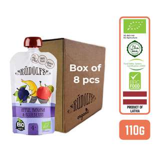Rudolfs Organic Apple, Banana & Blueberry x8