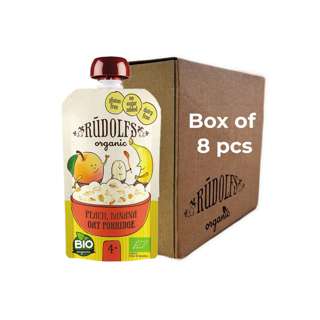 Rudolfs Baby Organic Peach Banana Oat Porridge