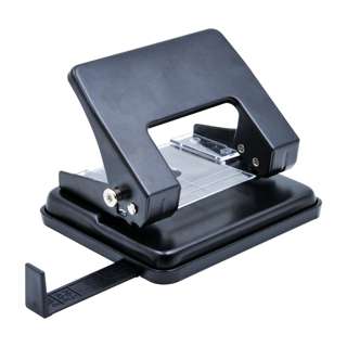 Alfax PU24 2-Hole Puncher - Black