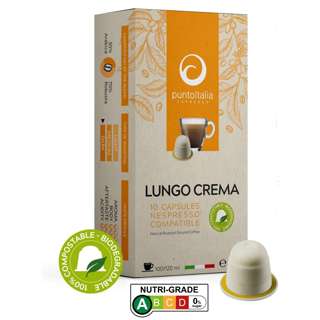 Punto Italia Espresso Nespresso Coffee Pods Lungo Crema Punto Italia Espresso Nespresso Coffee Pods Lungo Crema