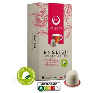Punto Italia Espresso Nespresso Tea Pods English Breakfast