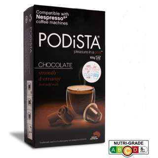 Podista Smooth and Creamy Chocolate Nespresso Choco Pods