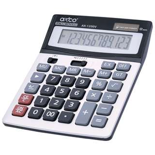 Axco AX1200V Calculator 12 digits Axco AX1200V Calculator 12 digits