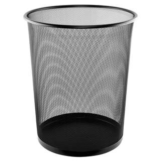 Alfax LD01158 Round Mesh Dustbin - Black