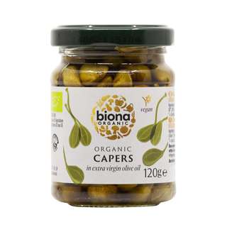 Biona Organic Capers in Extra Virgin Olive Oil