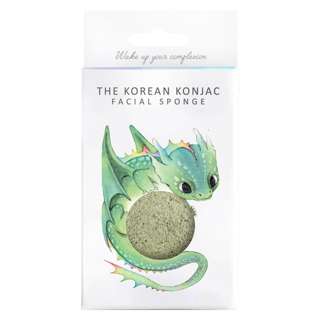 The Konjac Sponge Co Mythical Dragon - Green Clay