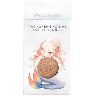 The Konjac Sponge Co Mythical Mermaid - Pink Clay