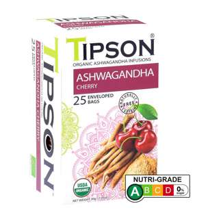 Tipson Caffeine-Free Organic Ashwagandha & Cherry Infusions