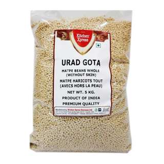 Kitchen Xpress White Urid Whole 5 Kg -- By Dashmesh