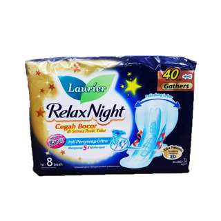 Laurier Pads - Relax Night with Gather 40cm Wing