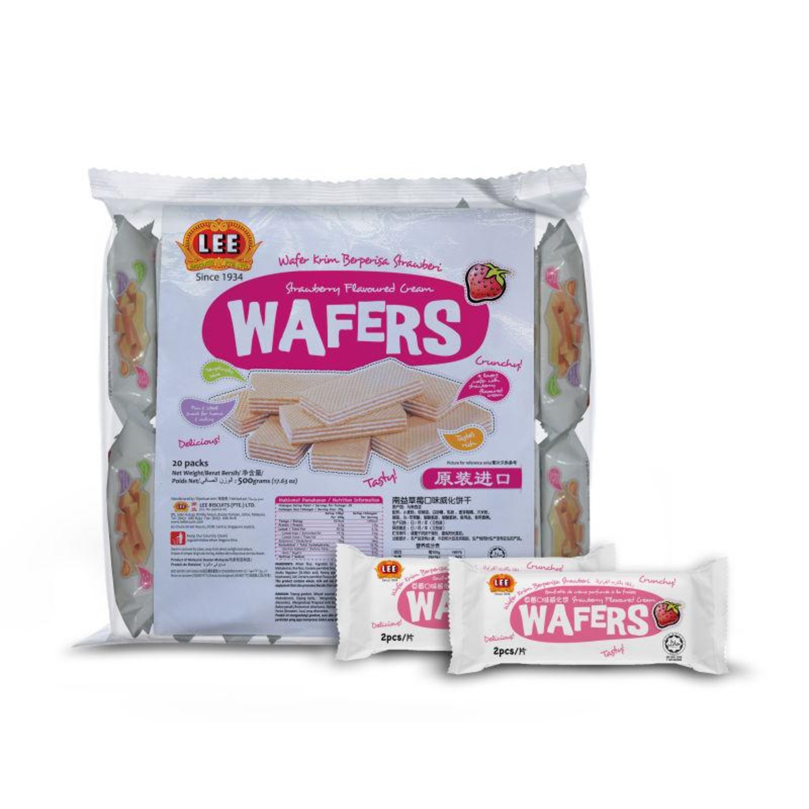 Lee Cream Wafers - Strawberry