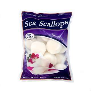 JK Food Natural Wild Caught Sea Scallops