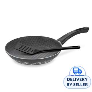 Tramontina Paris 20cm Frying Pan w Spatula, Black/Non-Stick