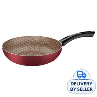 Tramontina Paris 28cm Deep Frying Pan, Red/Non-Stick