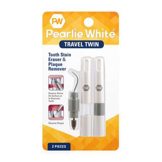 Pearlie White Travel Twin Plaque and Tooth Stain Eraser