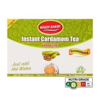 Wagh Bakri Instant Cardamon Tea (Unsweetened)