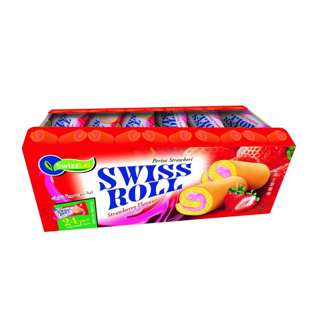 SwizzLef Swiss Roll - Strawberry Flavour