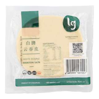 LG Foods White Round Wanton Skin