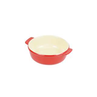 Kirei BAKING DAYS Oven Chef Round Dish Tray Red (Ceramic Base