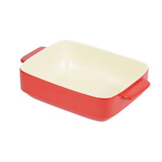 Kirei BAKING DAYS Oven Chef Deep Rectangular Dish Tray Red