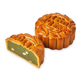 Gin Thye Traditional Baked Mooncake - Pandan Pure Lotus 4 pcs
