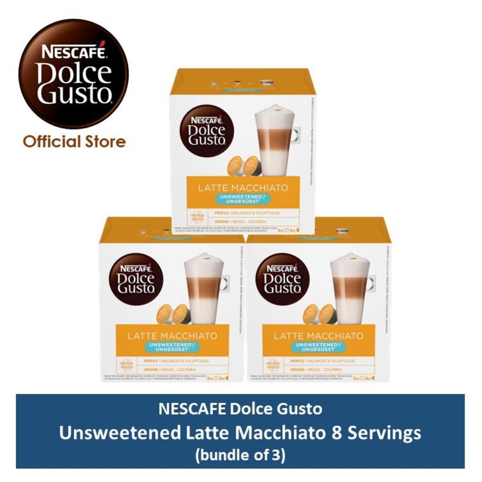 NESCAFE Dolce Gusto Unsweetened Latte Macchiato Capsules 8S NTUC