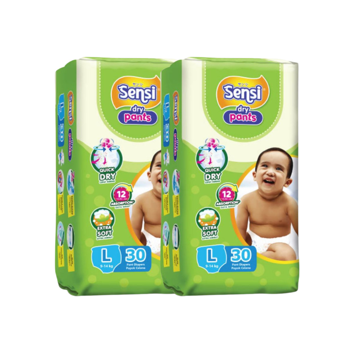 SENSI Baby Pant Diapers  - L