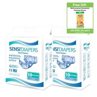 SENSI Adult Diapers Pack  - L