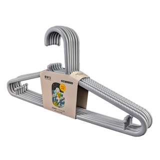 KJB Weishi Plastic Anti-Slip Hangers (Grey)