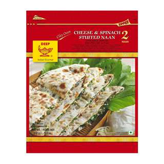 DEEP CHEESE & SPINACH STUFFED NAAN DEEP CHEESE & SPINACH STUFFED NAAN