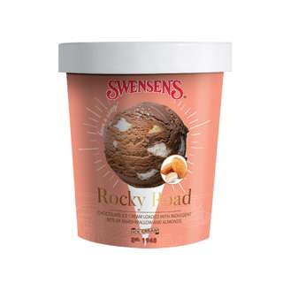 Swensen's Rocky Road Ice Cream Pint Tub