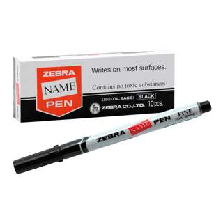 Zebra Name Pen Fine - Black Zebra Name Pen Fine - Black