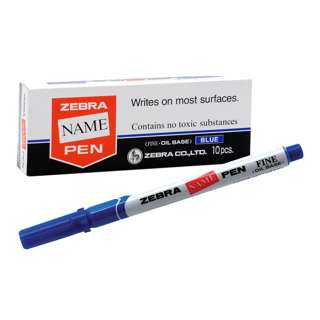 Zebra Name Pen Fine - Blue