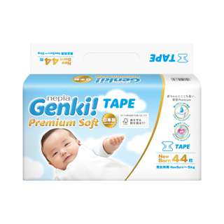 Nepia Genki! Premium Soft Tape NB - (NB-5kg) 44 pc