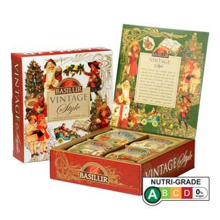 Basilur Vintage Style Assorted Tea Sachets Gift Box