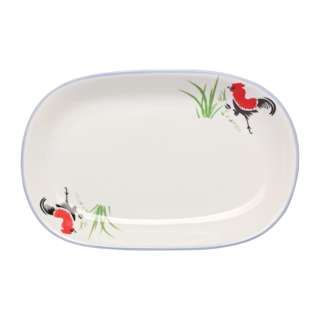 Ciya Rooster 10 Inch Porcelain Rectangular Dish