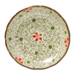 Ciya Red Blossom 9 Inch Porcelain Lotus Dish