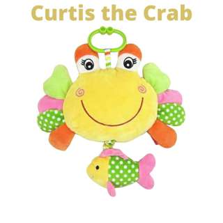 Shears Baby Soft Toy Musical PullString Curtis the Crab