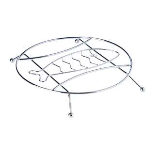 Vesta Chrome Pot / Steamer Rack (Fish) D20.5Cm
