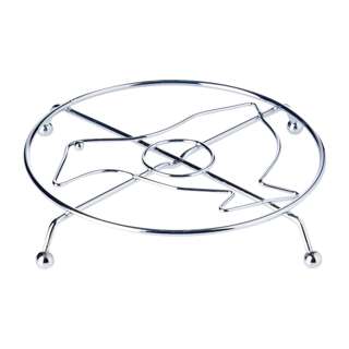 Vesta Chrome Pot / Steamer Rack (Duck) D14.5Cm