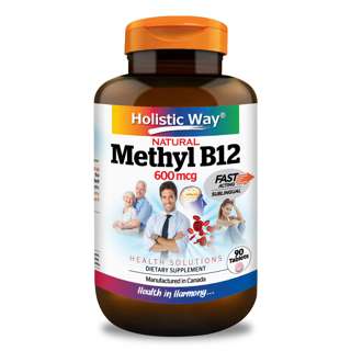 Holistic Way Natural Methyl B12 600mcg