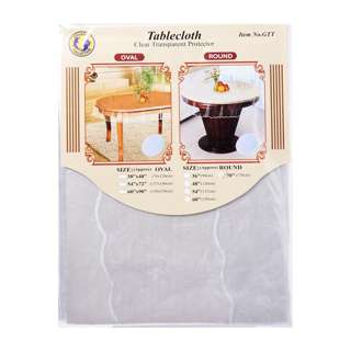 Dolphin Collection PVC Clear Transparent Tablecloth 70" Round