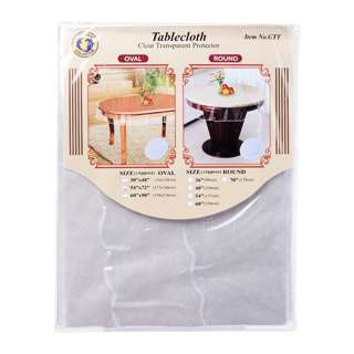 Dolphin Collection PVC Clear Transparent Tablecloth Oval