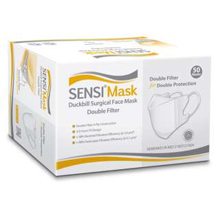 SENSI Duckbill Face Mask  - White