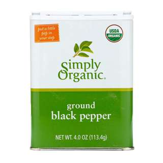 Simply Organic Black Pepper, 113.4g