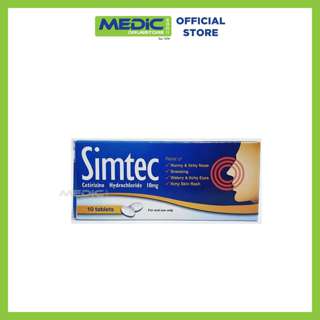 Simtec Simtec Cetirizine Hydrochloride 10mg 10s