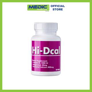 Hi-Dcal Calcium + Vitamin D3 1000Iu 60s - By Medic Drugstore