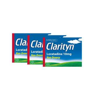 CLARITYN [Bundle of 3] Non-Drowsy Allergy Relief 24H Tablets